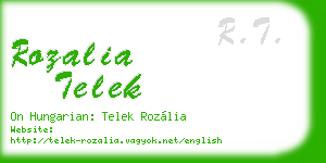 rozalia telek business card
